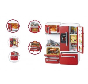 Mini Cocina Con Nevera Playset 20 Accs Luz-Sonidos