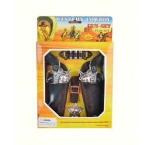 Set 2 Pistolas Con Balas Y Cartucheras
