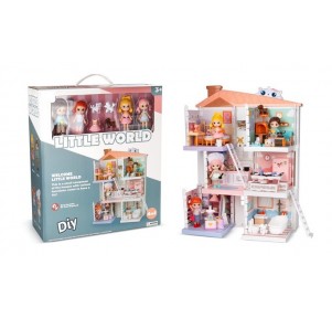 Casita Muñecas Little World 4 Muñecas