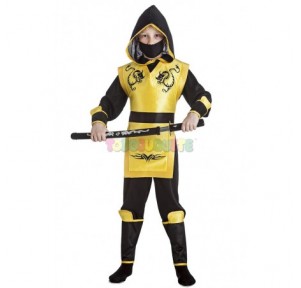 Disfraz Ninja Lethal Dragon Amarillo 10-12 años