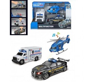 Set 3 Vehículos Policía Luz...