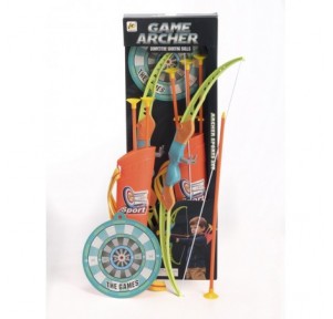 Arco y 3 Flechas, Portaflechas y Diana Game Archer