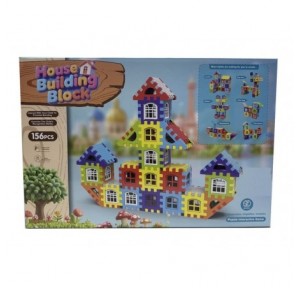Set 156 Pz Puzzle 3D Plástico House Building Block