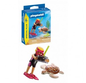 Buceadora con Tortuga Playmobil