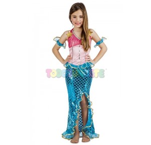 Disfraz Sirena Coral Mermaid 7-9 años Surtidos