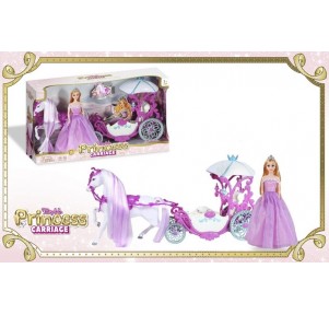 Carruaje Con Caballo Y Princesa Fairy Tale