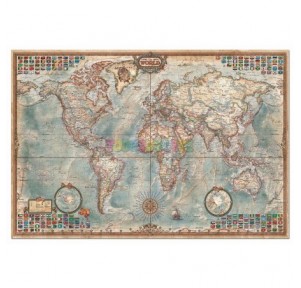 Puzzle 4000 El Mundo, Mapa...