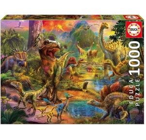 Puzzle 1000 Tierra de Dinosaurios